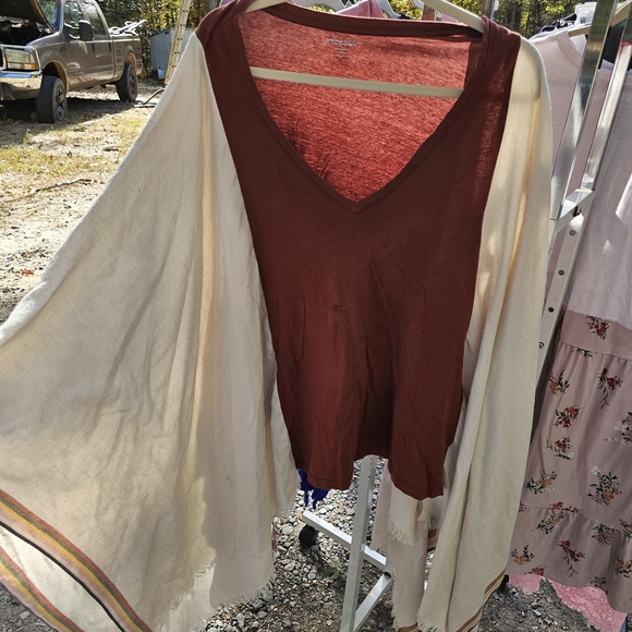 Upcycled Tops - Old Navy Red Top with Pink Accent